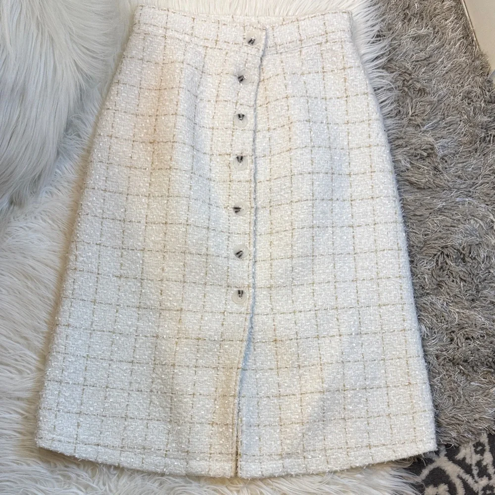 Bimba y Lola tweed skirt size M - Picture 1 of 6